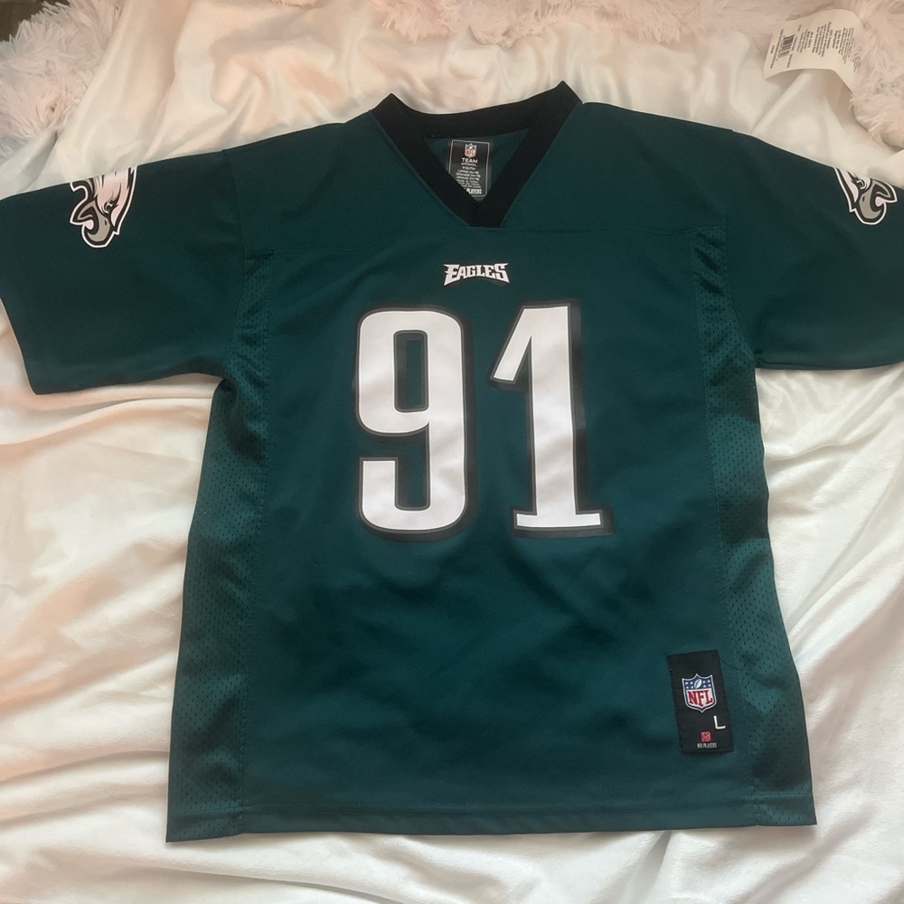 Kids Eagles NFL Jersey with Logo Patch